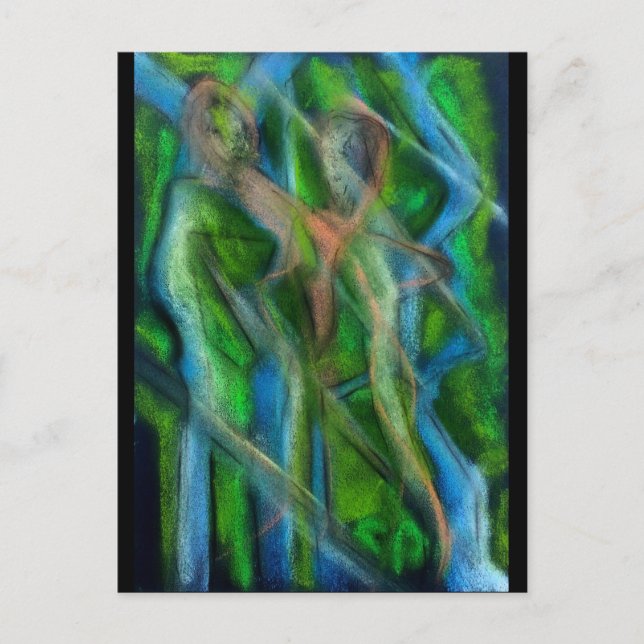 Postal Caminar por el río (Anverso)