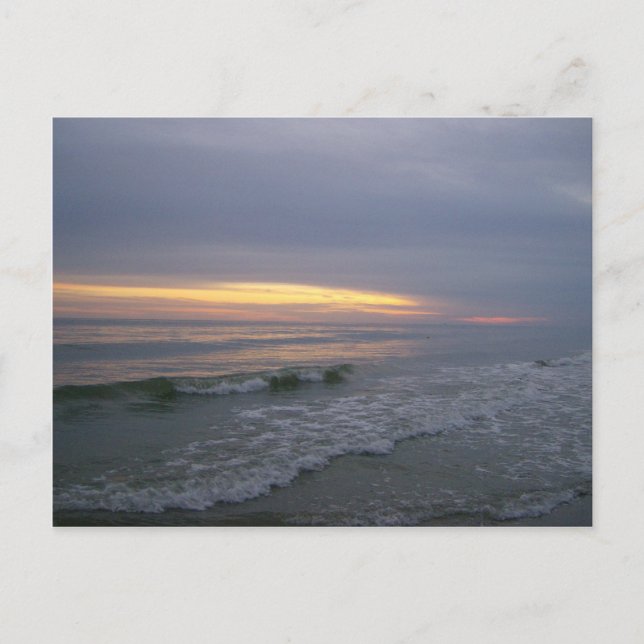 Postal Caminar por la Isla de Oak, NC (Anverso)