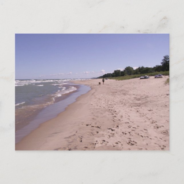 Postal Caminar por la playa (Anverso)