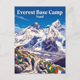 Postal Caminata al campamento base del Everest Nepal