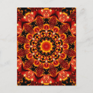 Postal Caminata de fuego, abstracta búsqueda espiritual e