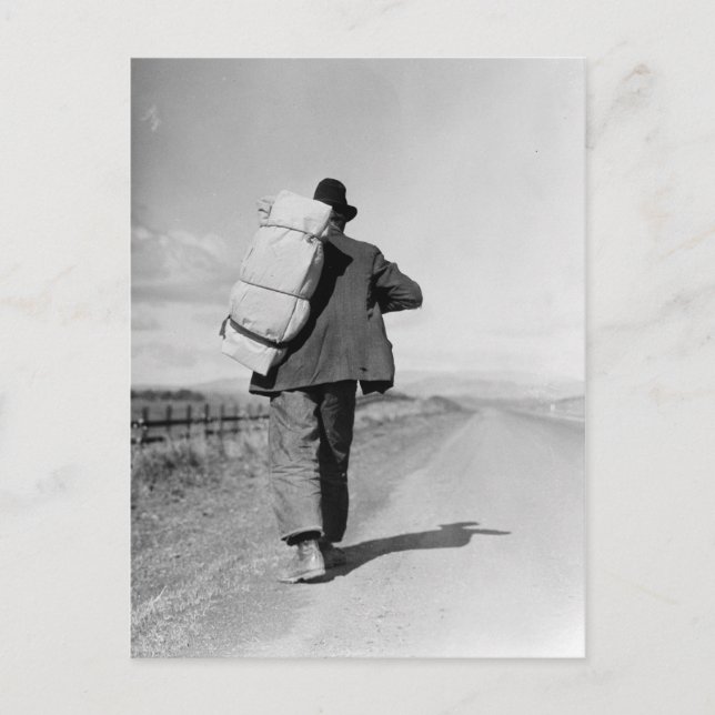 Postal Caminata de inmigrantes - 1935 (Anverso)