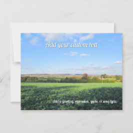 Postal Caminata de otoño en el campo - Personalizada