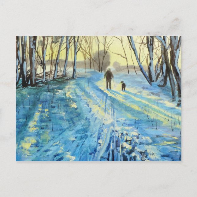 Postal Caminata invernal "Los dos" (Anverso)