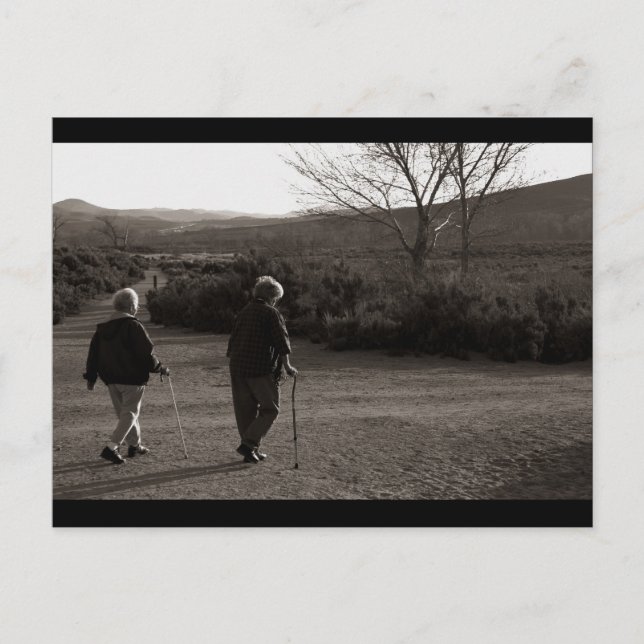 Postal "Caminata matutina, ciudad de Carson" (Anverso)