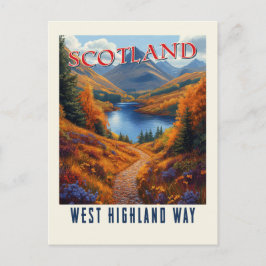 Postal Caminata por el Vintage de West Highland Way Scotl
