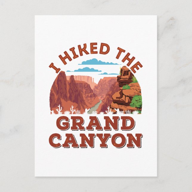 Postal Caminé Por El Gran Cañón (Anverso)
