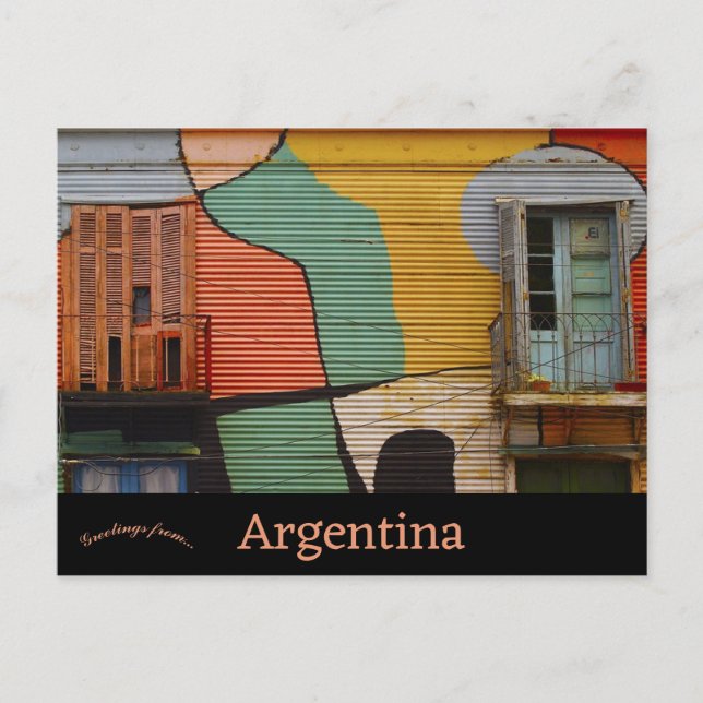 Postal Caminito Buenos Aires Argentina (Anverso)