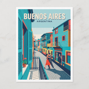 Postal Caminito, La Boca, Buenos Aires Argentina Recuerdo