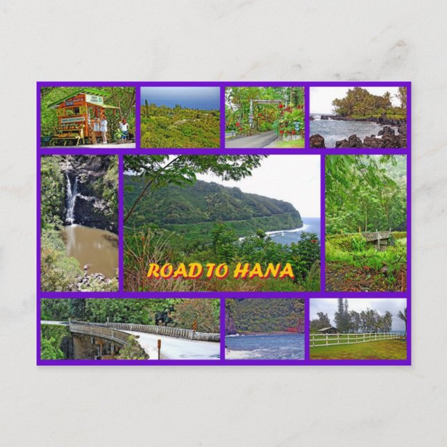 Postal Camino a Hana (Anverso)