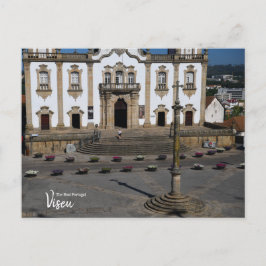 Postal Camino a la Iglesia Viseu Portugal