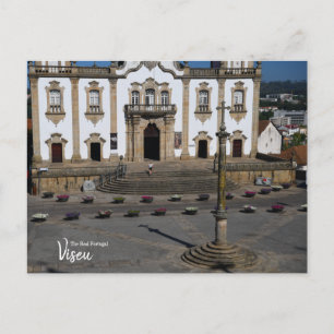Postal Camino a la Iglesia Viseu Portugal