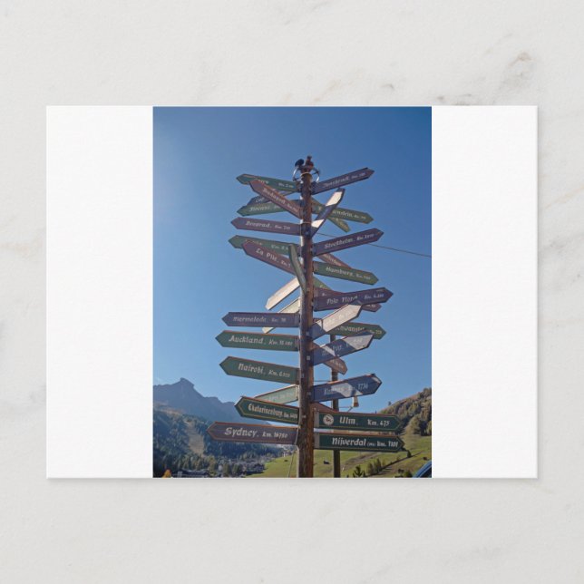 Postal camino a todos lados (Anverso)