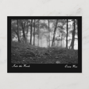 Postal Camino a través de los bosques