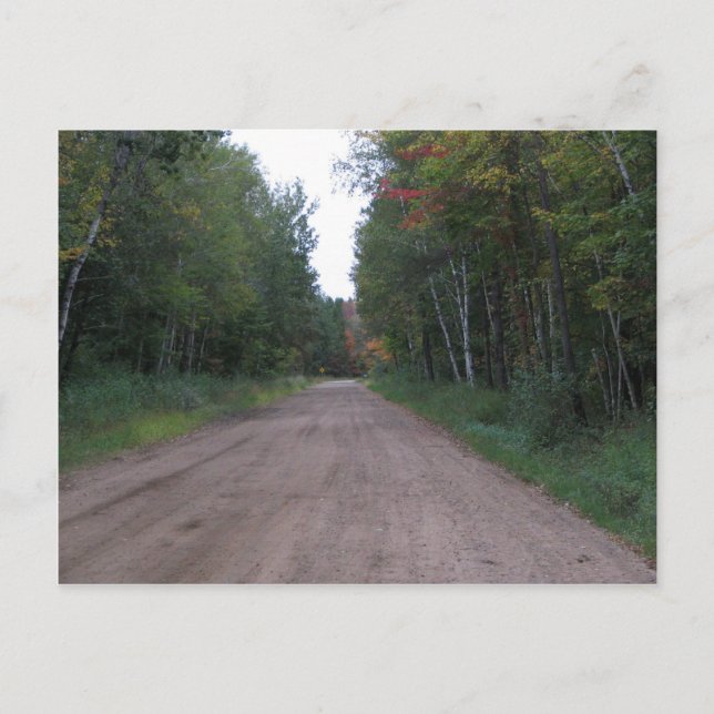 Postal Camino a través del bosque (Anverso)