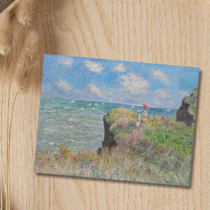 Postal Camino acantilado en Pourville Monet