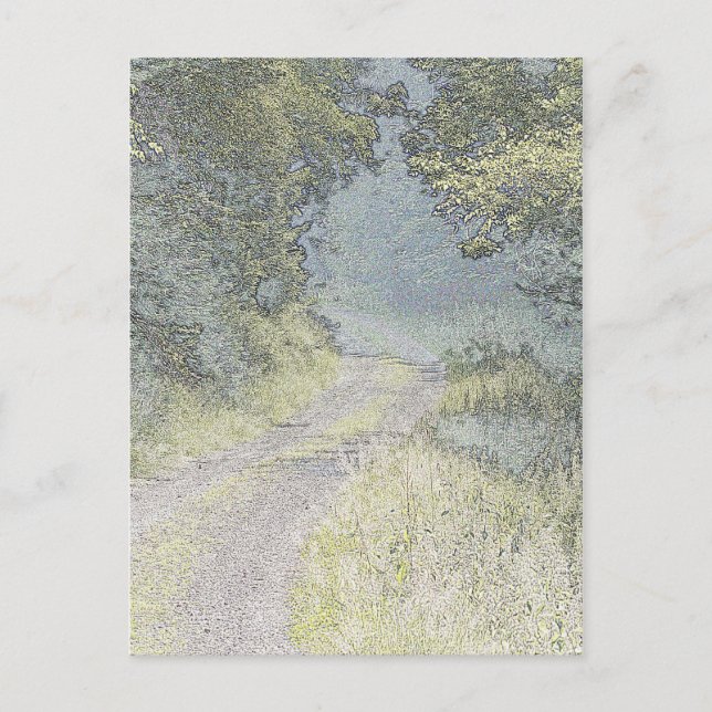 Postal Camino al bosque (Anverso)