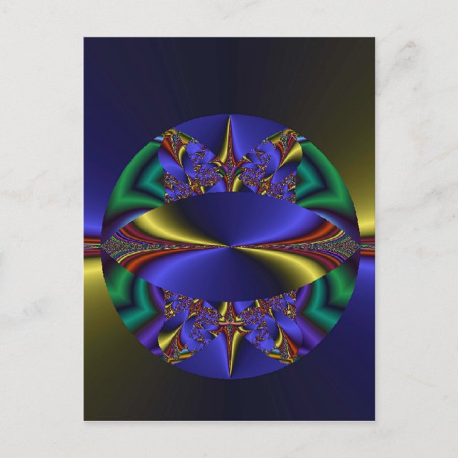 Postal Camino al infinito (Anverso)