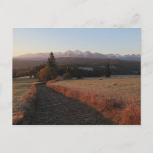 Postal Camino al Poster Tatras