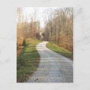 Postal Camino de campo sinuoso