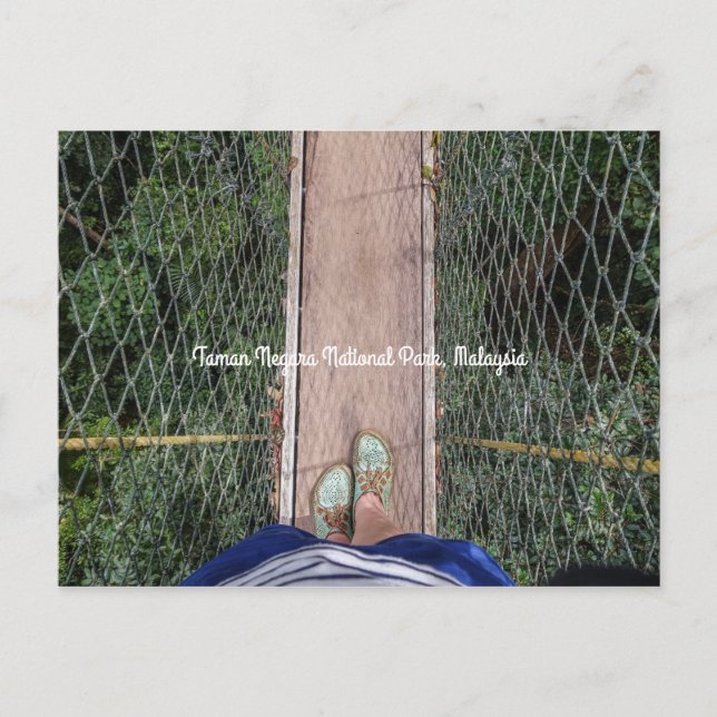 Postal Camino de cañón Parque nacional Taman Negara Malas (Anverso)