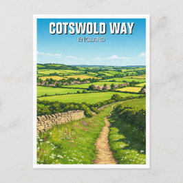 Postal Camino de Cotswing Inglaterra Viaje