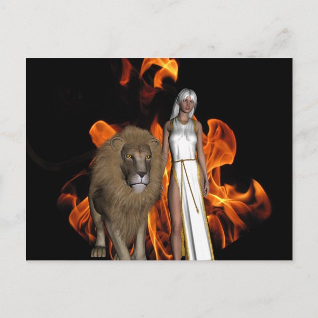 Postal Camino de fuego (Anverso)