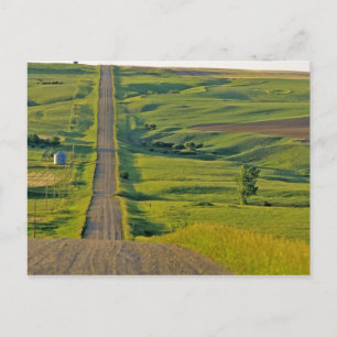 Postal Camino de grava Comertown en el remoto noreste