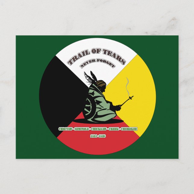 Postal Camino de lágrimas (Anverso)