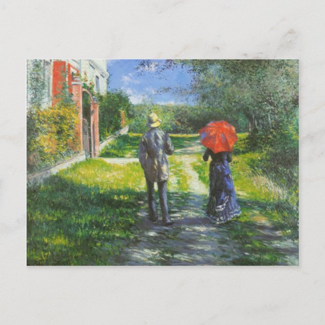 Postal Camino de levantamiento de Gustavo Caillebotte- (Anverso)