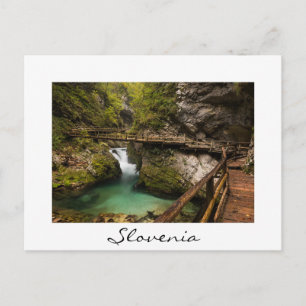 Postal Camino de madera a través del cañón de la garganta