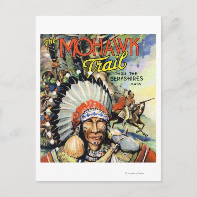 Postal Camino de Mohawk, opinión de los indios Mohawk (Anverso)