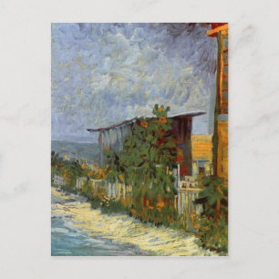 Postal Camino de Montmartre con Sunflowers Van Gogh Bella