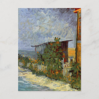 Postal Camino de Montmartre con Sunflowers Van Gogh Bella