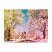 Camino de nieve Vermont 1