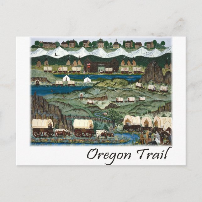 Postal Camino de Oregon (Anverso)