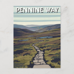 Postal Camino de Pennine Viaje por Inglaterra