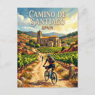 Postal Camino de Santiago España
