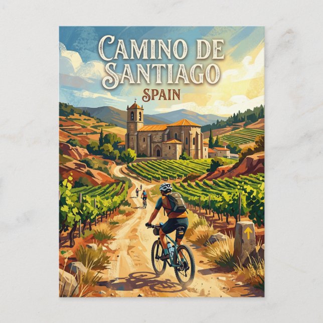 Postal Camino de Santiago España (Anverso)