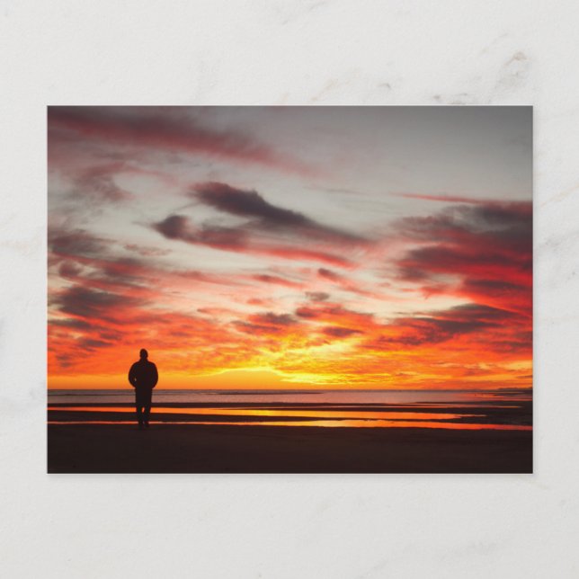 Postal Camino del atardecer (Anverso)