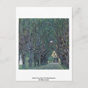 Postal Camino En El Parque De Schloß Kammer Por Klimt Gus