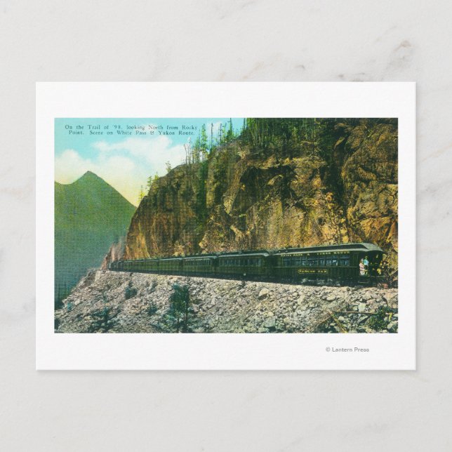 Postal Camino hacia el norte de Rocky Point, paso blanco  (Anverso)