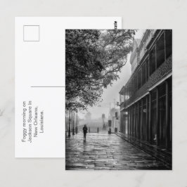 Postal Camino matutino de niebla Jackson Square