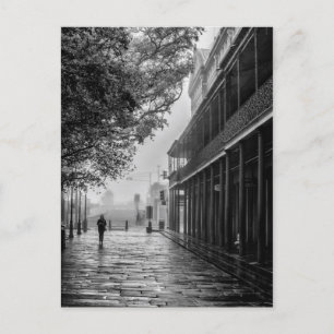 Postal Camino matutino de niebla Jackson Square