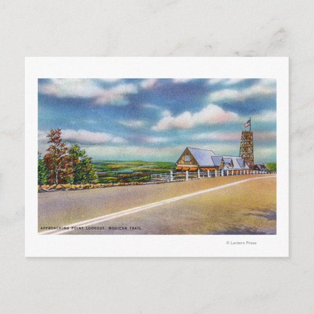 Postal Camino Mohicano Aproximándose a Punto de Búsqueda  (Anverso)