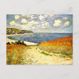 Postal Camino por el maíz de Pourville, arte fino
