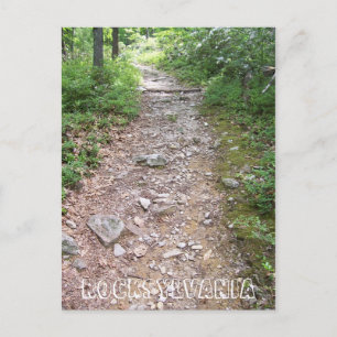 Postal camino rocoso de rocksylvania appalachian