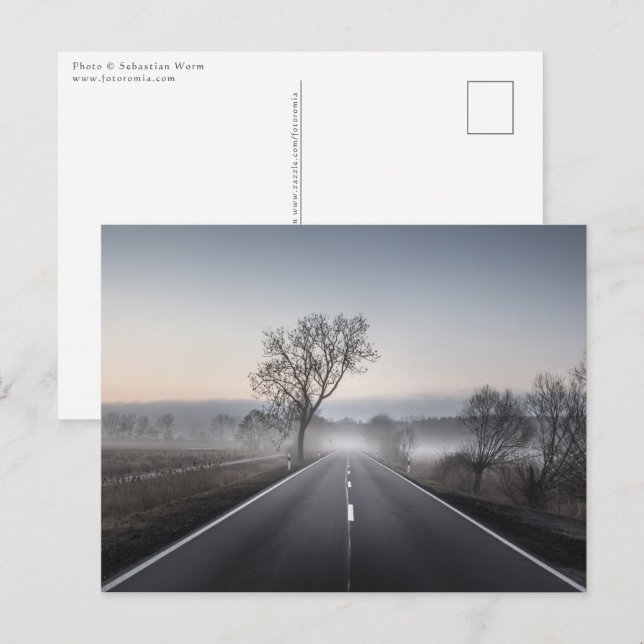 Postal  Camino Rural (Anverso / Reverso)