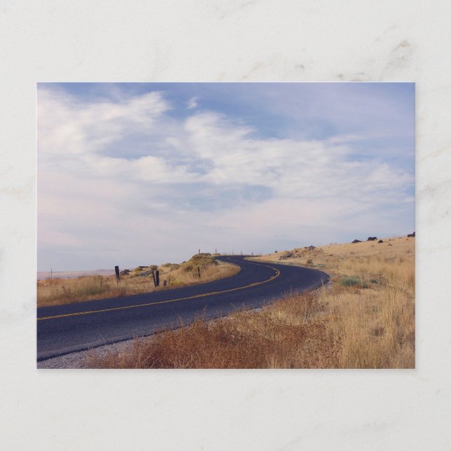 Postal Camino sinuoso (Anverso)