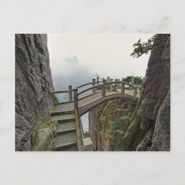 Postal Camino y pequeño puente, Montaña Amarilla, 2 (Anverso)